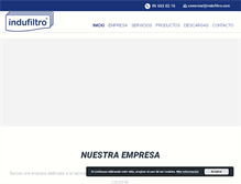 Tablet Screenshot of indufiltro.com